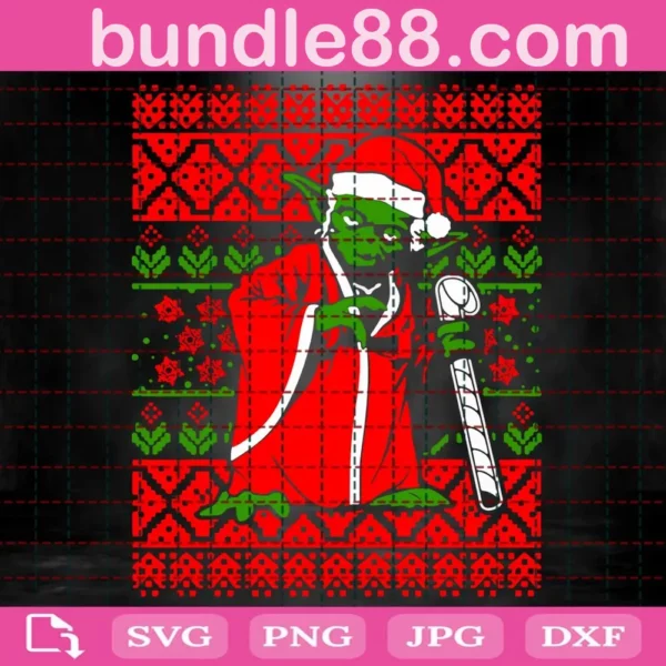 Yoda Christmas Svg