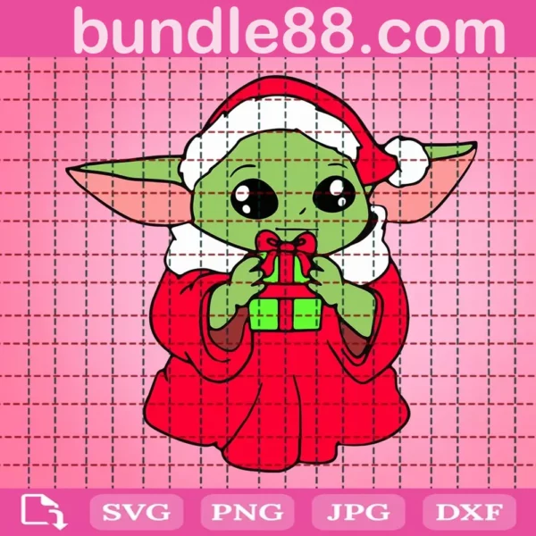 Yoda Christmas Svg