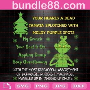 You Hearls A Dead Tamata Splotched With Moldy Purple Spots Svg