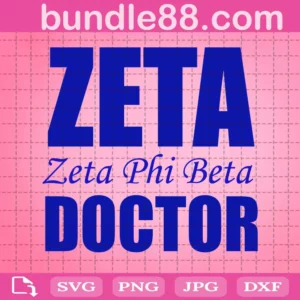 Zeta Phi Beta Doctor Svg