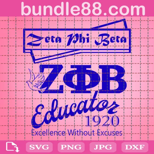 Zeta Phi Beta Educator 1920 Svg