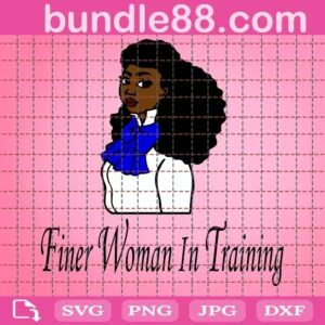 Zeta Phi Beta Finer Woman In Training Svg