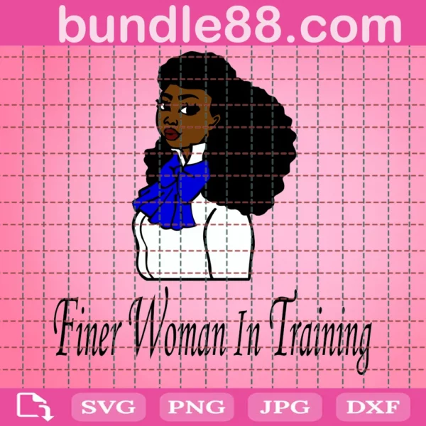 Zeta Phi Beta Finer Woman In Training Svg