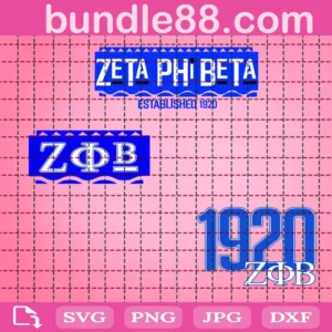 Zeta Phi Beta Svg Bundle