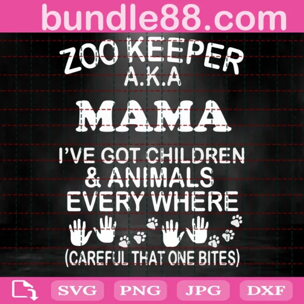 Zoo Keeper Aka Mama Svg