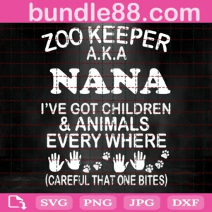 Zoo Keeper Aka Nana Svg