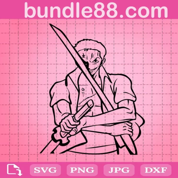 Zoro Take The Swords Svg