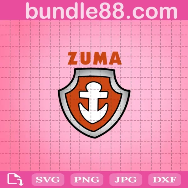 Zuma Badge Svg, Paw Patrol Zuma Svg