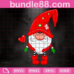 Christmas Gnomes Clipart, Svg Png Dxf Eps Invert