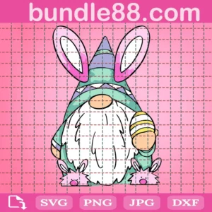 Easter Gnomes Clipart, Svg Png Dxf Eps Designs Download Invert