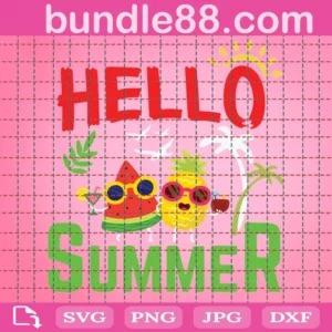 Hello Summer Clipart, Scalable Vector Graphics