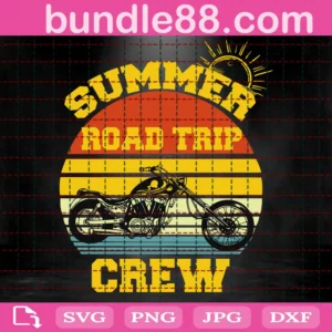 Summer Road Trip Crew, Cutting File Svg Invert