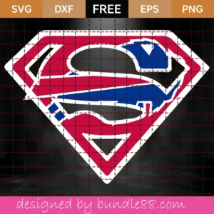 Buffalo Bills Superman Logo Svg File Free