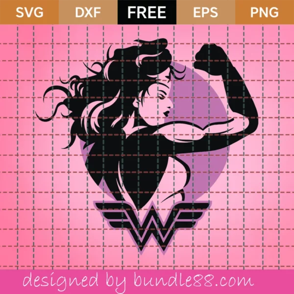 Wonder Woman Silhouette Svg Free