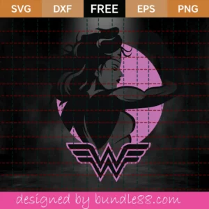 Wonder Woman Silhouette Svg Free Invert