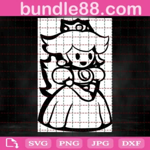 Super Mario Princess Peach Png, Vector Files