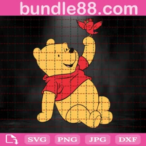 Winnie The Pooh Svg Download, Vector Illustrations Invert